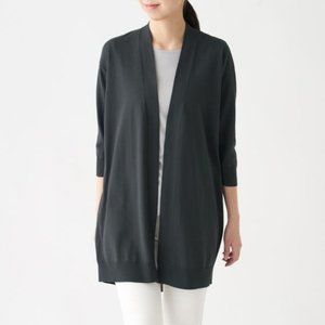 MUJI Women Organic Cotton Lightweight Cardigan M/L